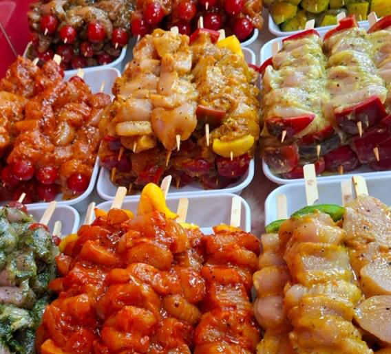 viande et poulet